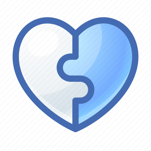 Heart, couple, jigsaw icon - Download on Iconfinder
