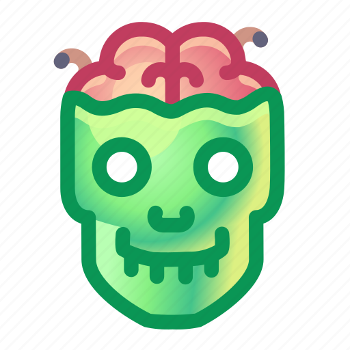 Brain, zombie, horror, halloween icon - Download on Iconfinder