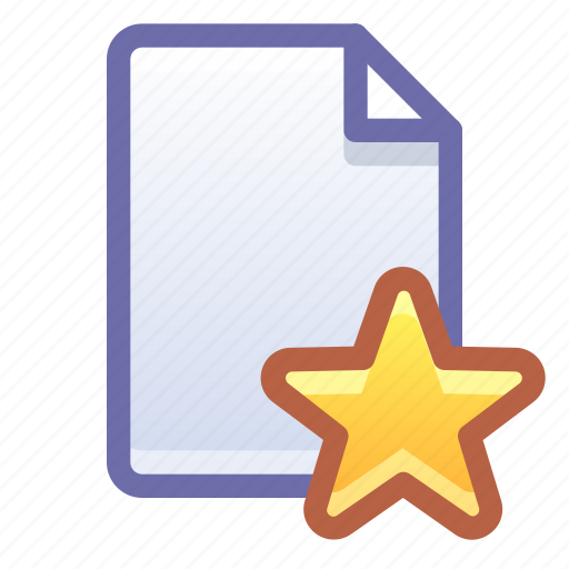 File, document, favorite, star icon - Download on Iconfinder