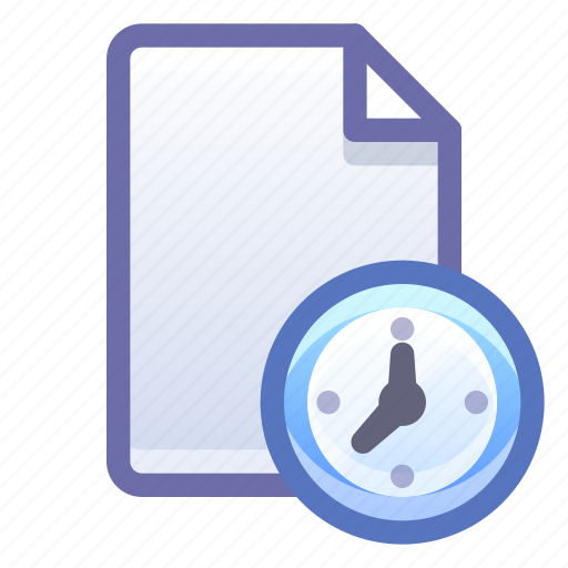 File, document, deadline, time icon - Download on Iconfinder