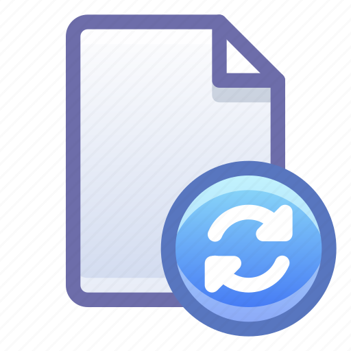 File, document, sync, synchronize icon - Download on Iconfinder