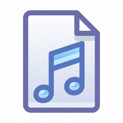 File, document, music, audio icon - Download on Iconfinder