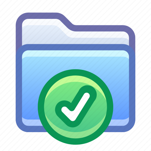 Folder, done, check, tick icon - Download on Iconfinder