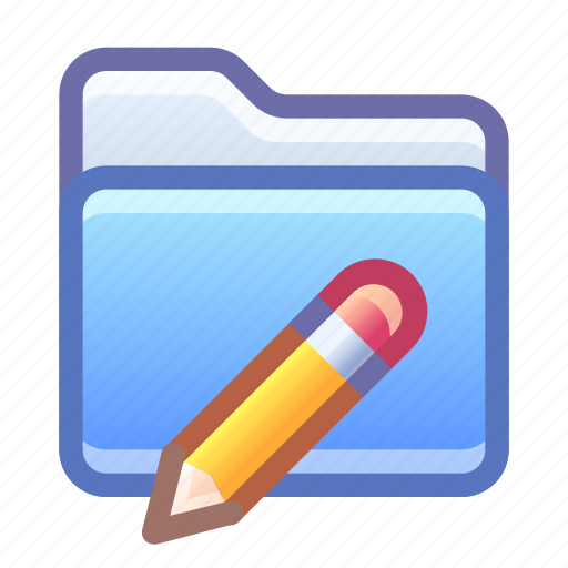 Folder, edit, rename icon - Download on Iconfinder