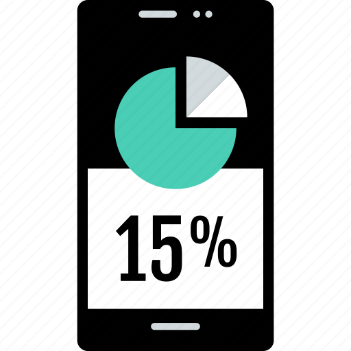 Cell, interest, percent, phone, save, savings, guardar icon - Download on Iconfinder