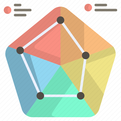 Infographic, chart, pentagon, presentation, information, data, diagram icon - Download on Iconfinder
