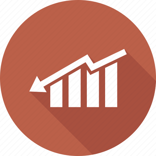 Analytics, down growth, finance, graph, statistics icon - Download on Iconfinder
