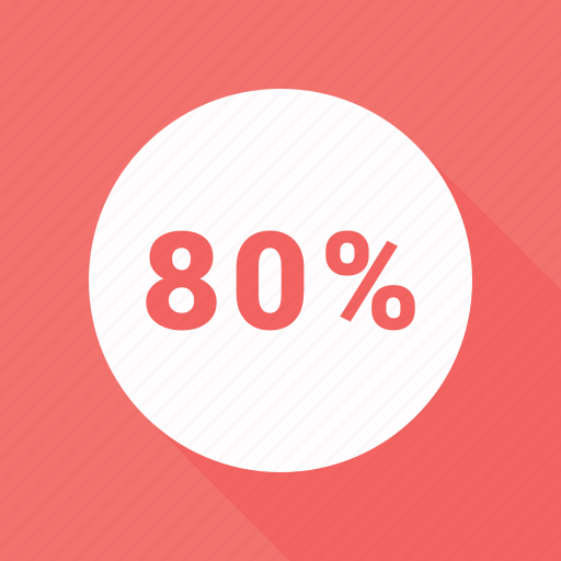 Eighty, graphic, info, percent icon - Download on Iconfinder