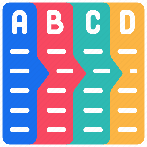 Abcd, boxes, graphic, diagram, graphics, priorities icon - Download on Iconfinder