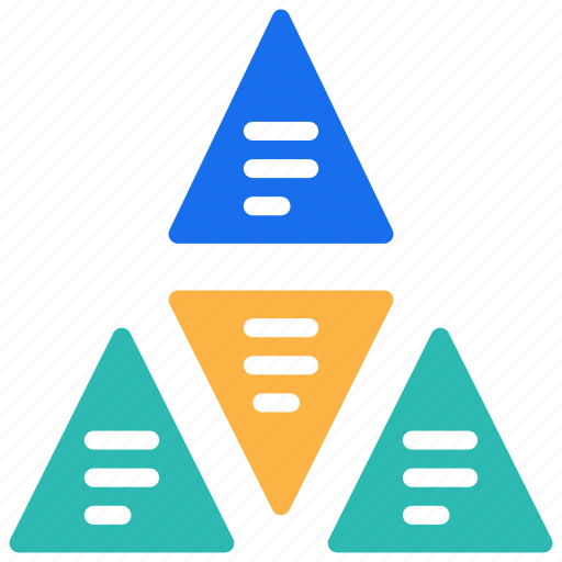 Info, triangles, graphic, diagram, graphics, pyramid icon - Download on Iconfinder