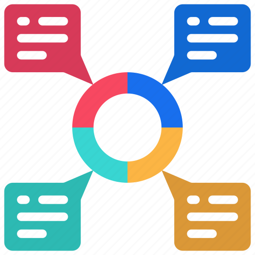 Pie, chart, comments, graphic, diagram, graphics, notes icon - Download on Iconfinder