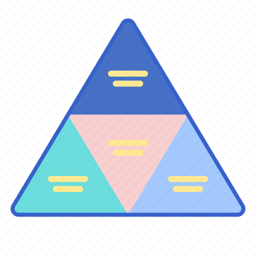 Infographic, pyramid, segmented icon - Download on Iconfinder
