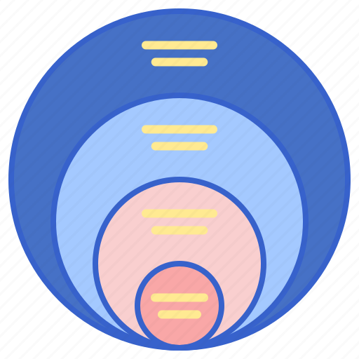 Graph, infographic, stacked, venn icon - Download on Iconfinder