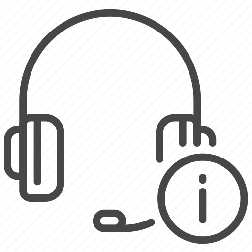 Info, information, support, operator, customer, service, headphone icon - Download on Iconfinder