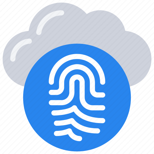 Cloud, finger, information, print, security icon - Download on Iconfinder