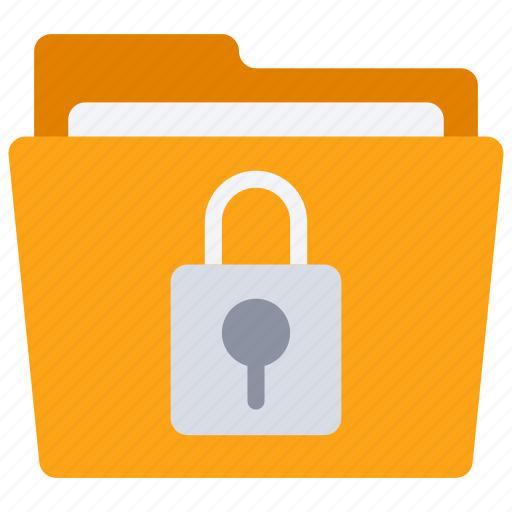 Folder, information, lock, security icon - Download on Iconfinder