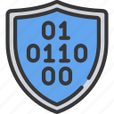 binary, data, protection, shield