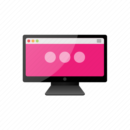 Screen, computer, dots, monitor icon - Download on Iconfinder