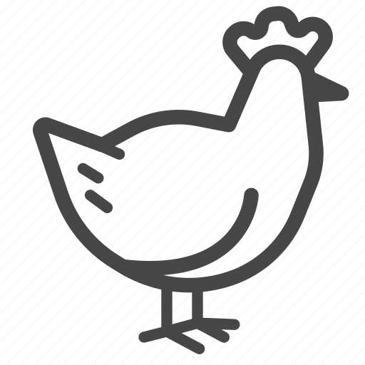 Chicken, cock, hen, ingredient, meat, poultry icon - Download on Iconfinder