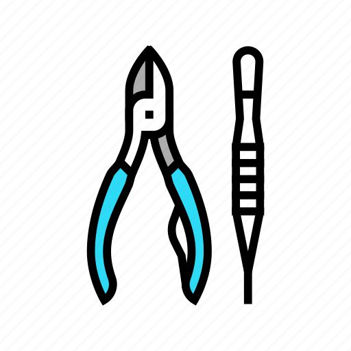 Tools, nail, doctor, psoriasis, onychomycosis, dark icon - Download on Iconfinder