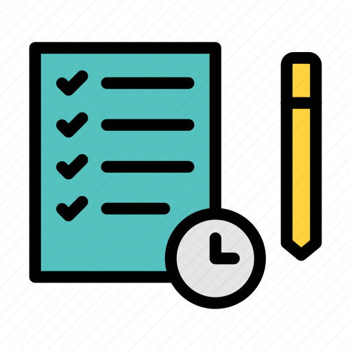 Checklist, form, deadline, edit, paper icon - Download on Iconfinder