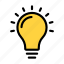 idea, solution, bulb, light, innovative 