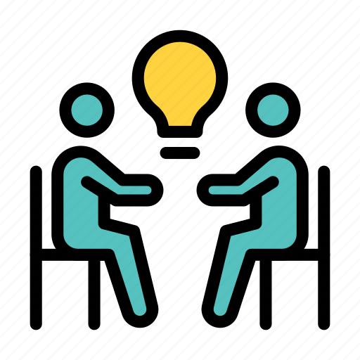 Innovative, solution, group, idea, discussion icon - Download on Iconfinder