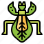 bug, grasshopper, insect, leaf 