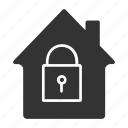 home, house, padlock, protection, safeguard, security