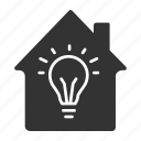 electricity, home, house, idea, light, lightbulb, power