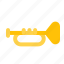 trumpet, music, instrument, song 