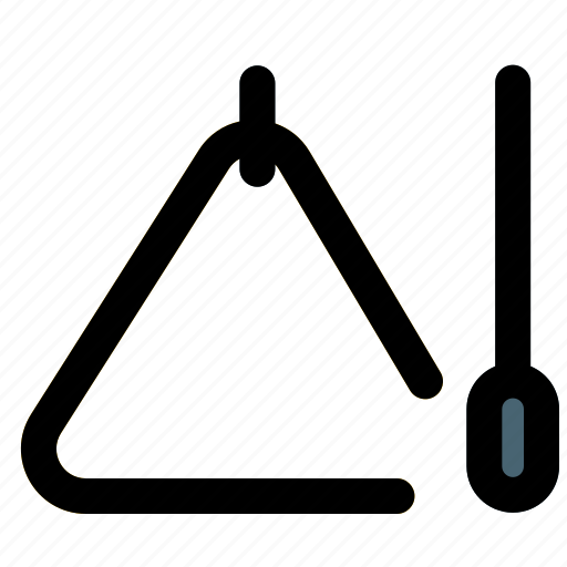 Triangle, music, instrument, sound icon - Download on Iconfinder