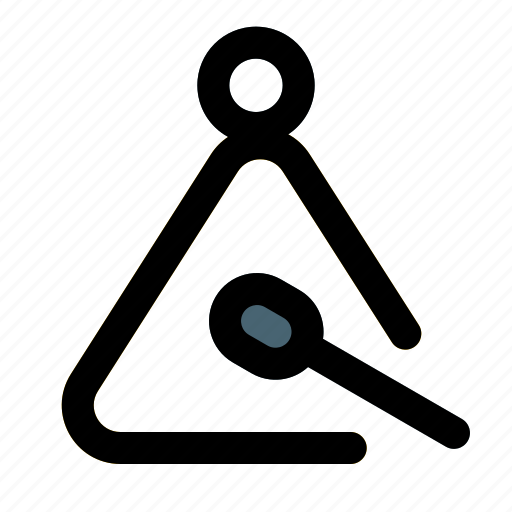 Triangle, music, instrument, audio icon - Download on Iconfinder