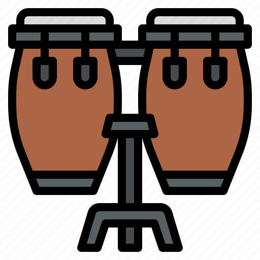 Conga, instrument, music, musical, tomba icon - Download on Iconfinder
