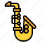 instrument, music, musical, saxophone 