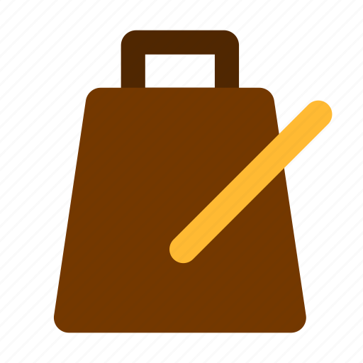 Cowbell, music, instrument, stick icon - Download on Iconfinder