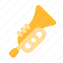 flugel, horn, instrument, blow