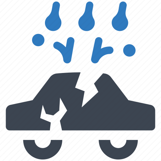 Car, damage, hail, alert, risk icon - Download on Iconfinder