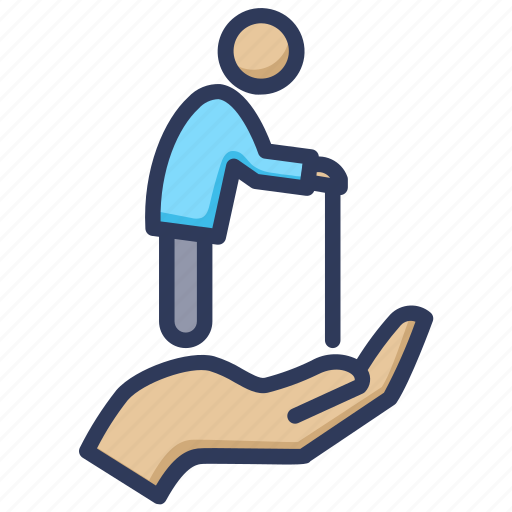 Care, insurance, life insurance, old man, protection, safe, safety icon - Download on Iconfinder