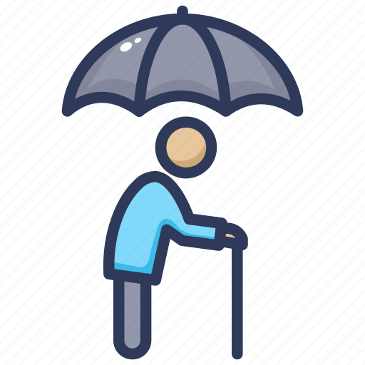 Insurance, life insurance, old man, protection, safe, safety icon - Download on Iconfinder