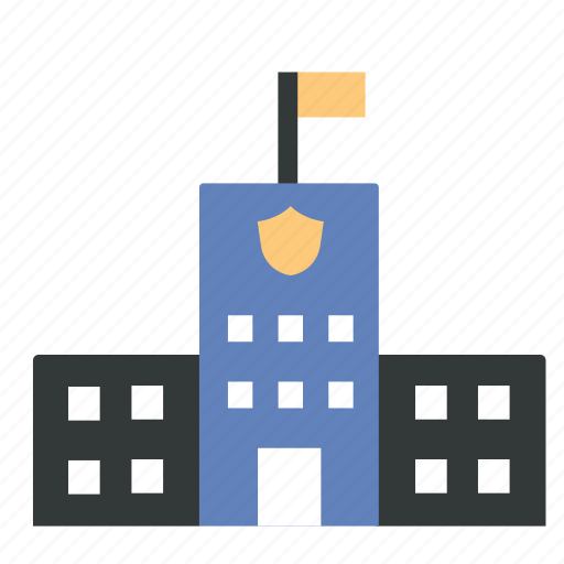 Police, station, law, security, office, building, safety icon - Download on Iconfinder