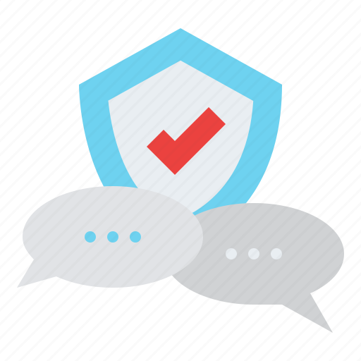 Chat, insurance, shield, contact icon - Download on Iconfinder