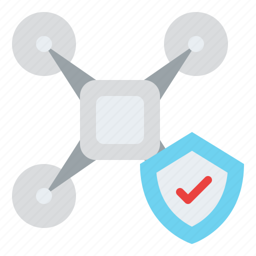 Drone, insurance, shield, protection icon - Download on Iconfinder