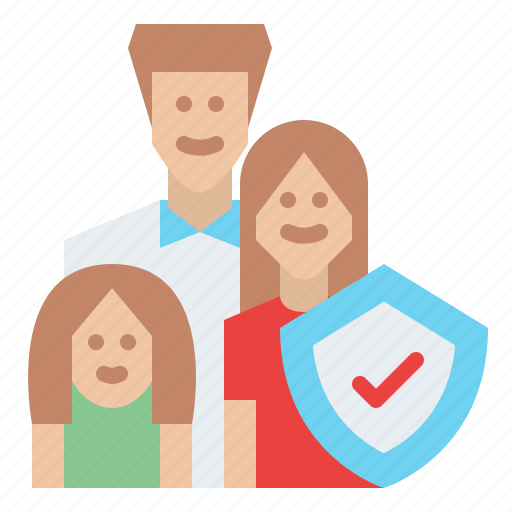 Family, shield, insurance, protection icon - Download on Iconfinder