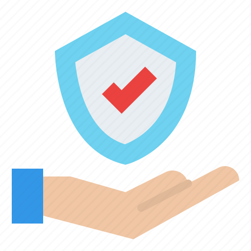 Hand, insurance, shield, protection icon - Download on Iconfinder