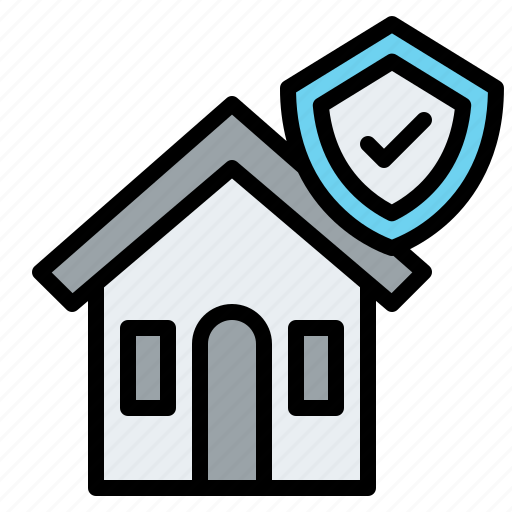 House, shield, insurance, protection icon - Download on Iconfinder