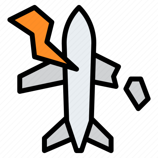 Plane, crash, air, accident, insurance icon - Download on Iconfinder