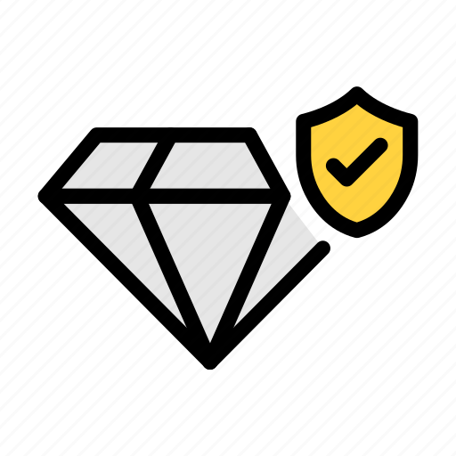 Diamond, gem, stone, premium, security icon - Download on Iconfinder