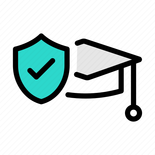 Insurance, education, shield, security, protection icon - Download on Iconfinder