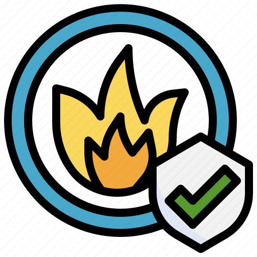 Fire, insurance, shield, protected, safety, protection, security icon - Download on Iconfinder